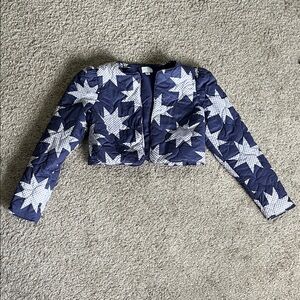 Cropped quilted jacket